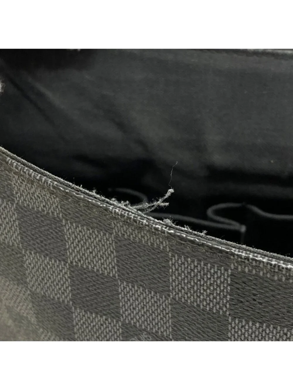 Louis Vuitton Shoulder Bag Damier Graphite Daniel MM Gray Black